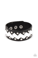 Load image into Gallery viewer, LACES Loaded - Black Bracelet Paparazzi Accessories