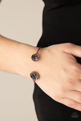 Space Oracle - Copper Cuff Bracelet Paparazzi Accessories
