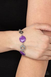 lobster claw clasp,purple,Garden Regalia - Purple Bracelet