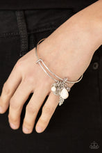 Load image into Gallery viewer, Root and RANCH - White Bangle Bracelet Paparazzi Accessories