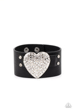 Load image into Gallery viewer, Flauntable Flirt Black Bracelet Paparazzi Accessories