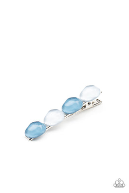 Bubbly Reflections - Blue Hair Accessory Paparazzi Accessories