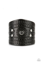Load image into Gallery viewer, Orange County - Black Leather Urban Bracelet Paparazzi Accessories