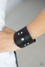 Load image into Gallery viewer, Orange County - Black Leather Urban Bracelet Paparazzi Accessories