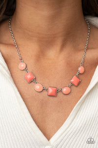 orange,short necklace,Trend Worthy - Orange Necklace