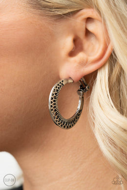 Moon Child Charisma - Silver Earrings Paparazzi Accessories