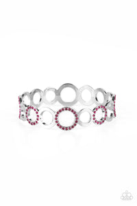 Bangles,pink,rhinestones,Future, Past, and POLISHED - Pink Rhinestone Bangle Bracelet