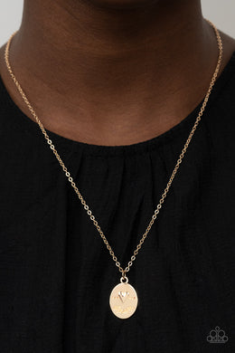 They Call Me Mama - Gold Heart Necklace Paparazzi Accessories