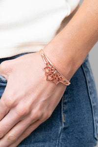 copper,cuff,floral,Mandala Mindfulness - Copper Cuff Bracelet