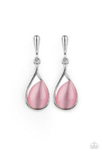 Load image into Gallery viewer, Pampered Glow Up - Pink Cat&#39;s Eye Earrings Paparazzi Accessories