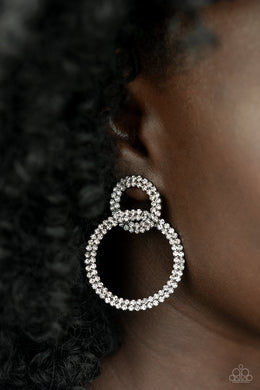 Intensely Icy Black Earring Paparazzi Accessories