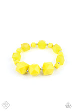 Load image into Gallery viewer, Trendsetting Tourist Yellow Stretchy Bracelet Paparazzi Accessories