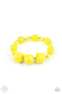 stretchy,yellow,Trendsetting Tourist Yellow Stretchy Bracelet