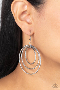 fishhook,silver,Vintage Vertigo - Silver Earrings