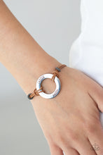 Load image into Gallery viewer, Choose Happy - Brown Bracelet Paparazzi Accessories