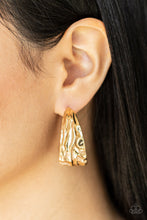 Load image into Gallery viewer, Badlands and Bellbottoms - Gold Hoop Earrings Paparazzi Accessories