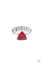 Load image into Gallery viewer, Tenacious Twinkle - Red Rhinestone Ring Paparazzi Accessories