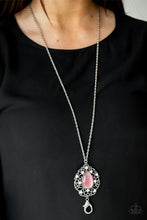 Load image into Gallery viewer, Bewitched Beam - Pink Cat’s Eye Lanyard Paparazzi Accessories