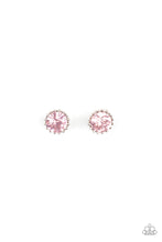 Load image into Gallery viewer, Pink Rhinestone Starlet Shimmer Earrings Paparazzi Accessories