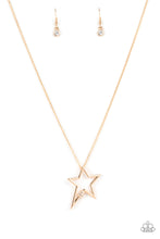 Load image into Gallery viewer, Light Up The Sky - Gold Necklace Paparazzi Accessories
