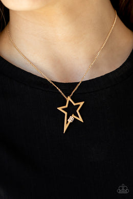 Light Up The Sky - Gold Necklace Paparazzi Accessories