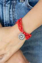 Load image into Gallery viewer, Badlands Botany - Red Seed Bead Stretchy Bracelet Paparazzi Accessories