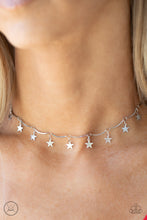 Load image into Gallery viewer, Little Miss Americana - Silver Choker Necklace Paparazzi Accessories