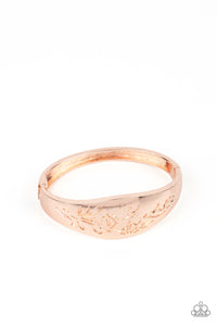 floral,hinge,rose gold,Fond of Florals - Rose Gold Hinge Bracelet