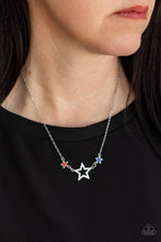 Load image into Gallery viewer, United We Sparkle - Multi Star Rhinestone Necklace Paparazzi Accessories