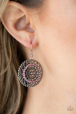 Fairytale Finale - Pink Earrings Paparazzi Accessories