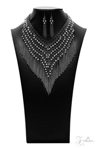 2021 Zi,gunmetal,rhinestones,short necklace,Impulsive Zi Collection Necklace