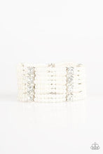 Load image into Gallery viewer, Get in Line White Pearl Bracelet Paparazzi Accessories