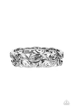 Load image into Gallery viewer, Paisley Portico - Silver Stretchy Bracelet Paparazzi Accessories