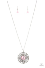Load image into Gallery viewer, Celestial Compass - Pink Cat&#39;s Eye Necklace Paparazzi Accessories