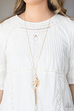 Botanical Beaches - Gold Necklace Paparazzi Accessories