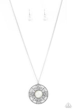 Load image into Gallery viewer, Celestial Compass - White Cat&#39;s Eye Necklace Paparazzi Accessories