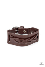 Load image into Gallery viewer, Practical Pioneer - Brown Leather Urban Bracelet Paparazzi Accessories