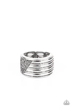 Load image into Gallery viewer, Legendary Lineup - Silver Ring Paparazzi Accessories