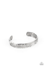 Load image into Gallery viewer, Tidal Trek - Silver Cuff Bracelet Paparazzi Accessories