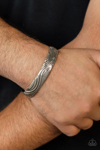 cuff,silver,Tidal Trek - Silver Cuff Bracelet