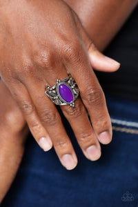 purple,wide back,Dance of the Dragonflies - Purple Ring