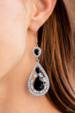 Posh Pageantry Black Earrings Paparazzi Accessories