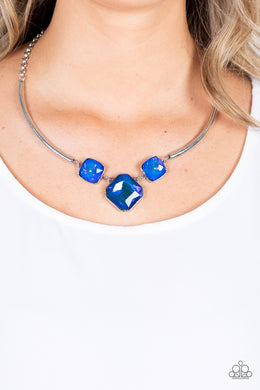 Divine Iridescence Blue Necklace Paparazzi Accessories
