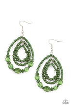 Load image into Gallery viewer, Prana Party - Green Earrings Paparazzi Accessories