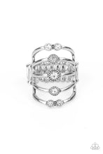 Load image into Gallery viewer, Layer On The Luster - White Rhinestone Ring Paparazzi Accessories