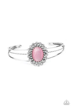 Load image into Gallery viewer, Prismatic Flower Patch - Pink Cat&#39;s Eye Bracelet Paparazzi Accessories