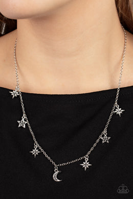 Cosmic Runway - Silver Necklace Paparazzi Accessories