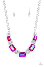 Load image into Gallery viewer, Flawlessly Famous - Pink Rhinestone Necklace Paparazzi Accessories