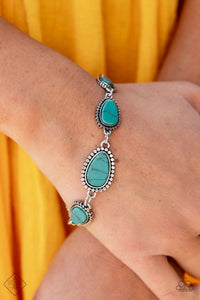 blue,crackle stone,lobster claw clasp,turquoise,Elemental Exploration Blue Stone Bracelet