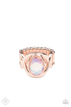 Load image into Gallery viewer, Mystical Treasure Rhinestone Rose Gold Ring Paparazzi Accessories
